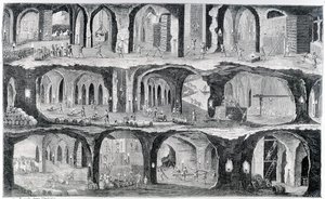 ヴィエリチカ岩塩坑での作業 作： Adam Piliski